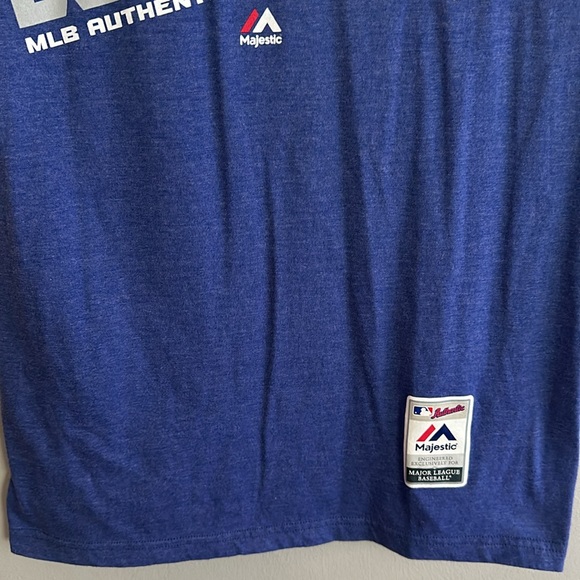 Majestic men authentic MLB Los Angeles Dodgers ringspun cotton tshirt - Picture 5 of 9
